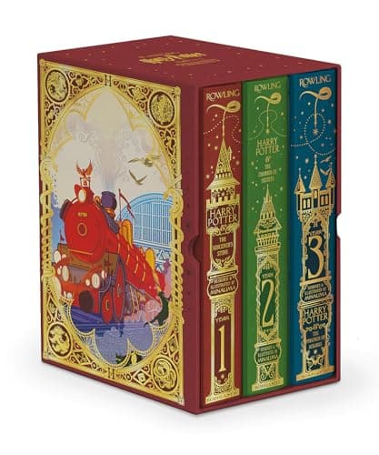 Harry Potter Books 1-3 Boxed Set (MinaLima Edition) (Interactive Illustrated Edition)