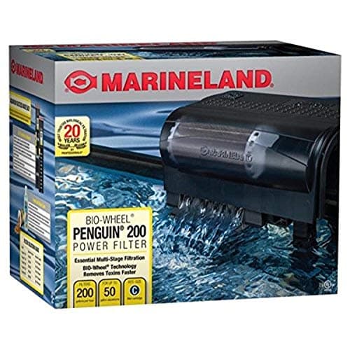 Marineland Penguin Bio-Wheel Power Filter 200 GPH, Multi-Stage Aquarium Filtration