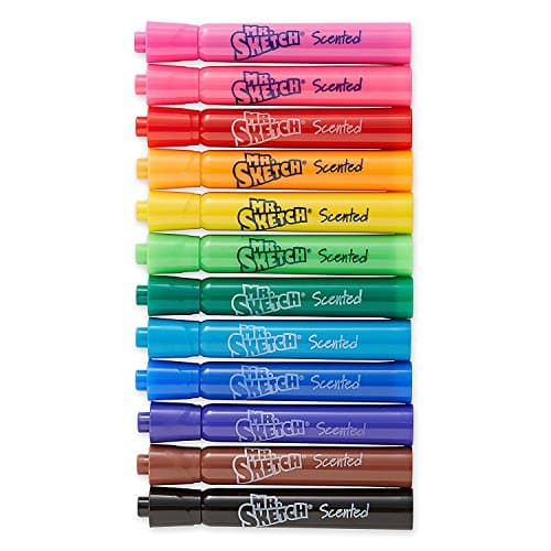 Mr. Sketch Scented Water Color Markers, 12 Color Set(20672)