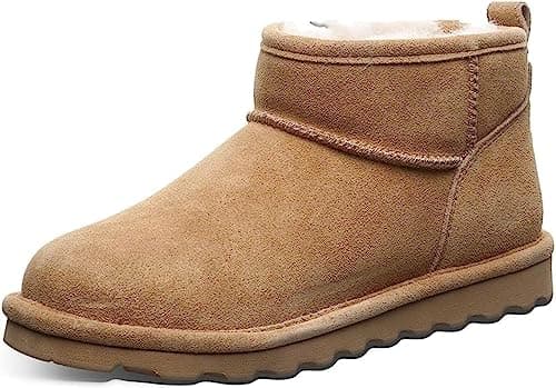 BEARPAW Women's Shorty Boot, Iced Coffee, 8.5 M US