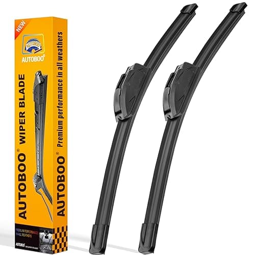 AUTOBOO 26" and 22" Windshield Wipers Blades (Pack Of 2),OEM Quality Premium All-Seasons Wiper blades,Stable and Quiet Armor wiper blades
