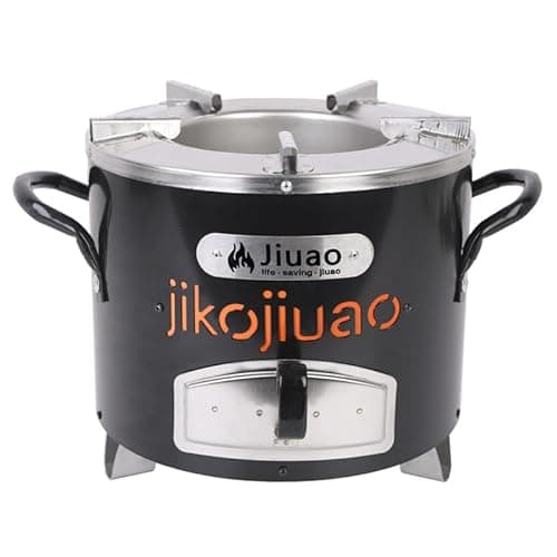 Portable Rocket Stove for Outdoor Cooking | Efficient Charcoal Jiko Stove for Camping, Hiking, BBQ, Emergency Use