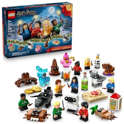 Lego Harry Potter Advent Calendar 2025 Kids Toy - Holiday Countdown for Boys & Girls, 7+ - 24 Buildable Surprises, Including Harry, Draco & Luna Minifigures - Kids Gift Idea for Christmas - 76456