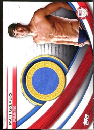 Matt Grevers 2021 Topps U.S. Olympic Team Team USA Memorabilia Pieces #USAMMG