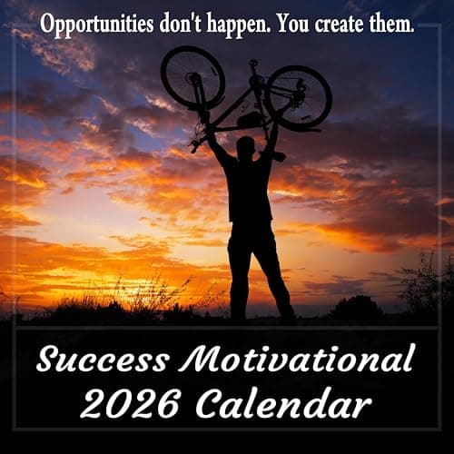 2026 Success Motivational Wall Calendar, Powerful Inspirational Quotes for Success in Life and Business, Large 12 x 12 Inch Full Color Photos