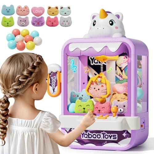 Vanvimen Claw Machine for Kids Girl, Vending Machines Toys for Girls 4 5 6 7 8, Unicorns Girls Toys Age 6-8, Arcades Game Party Toy Age 6-7,Ideas Christmas Birthday Gifts for Girl 4 5 6 Year Old