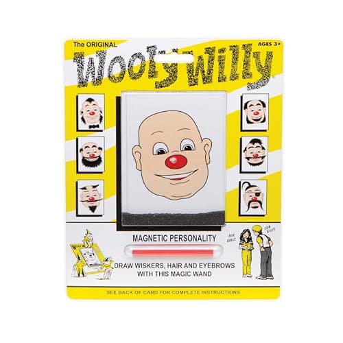 Original Wooly Willy, Magnetic Personalities – Drawing Kit, Arts and Crafts, Fidget Toys for Kids, Draw on Wooly’s Face, Portable, Easy to Use, Zero Mess Drawing, Screen-Free Toys, Ages 3+