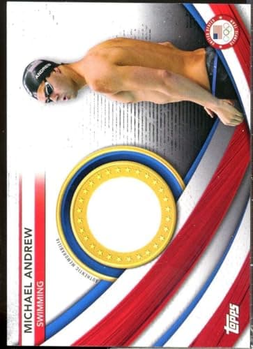Michael Andrew 2021 Topps U.S. Olympic Team Team USA Memorabilia Pieces #USAMMA