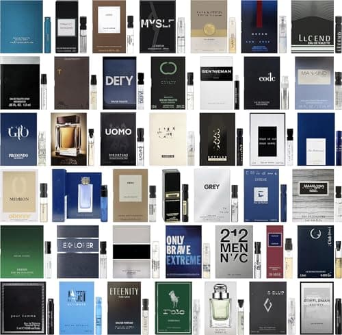 JRoBeauty High End Random Selection Designer Fragrance Cologne Sampler Set for Men - (Pack of 10 Sample Vials)