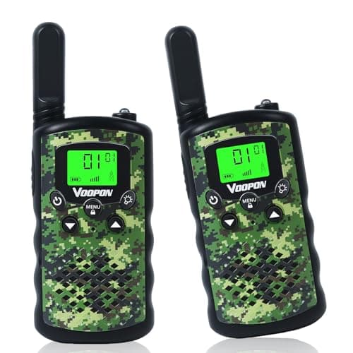 Walkie Talkies for Kids Camouflage Toys 2 Way Radios 22 Channels Long Range Gifts for Boys and Girls Age 4 to 12 5 6 7 8 9 Years Old for Army Outdoor Camping Games Soldier Birthday Presents