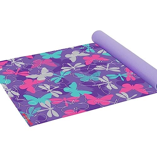 Antsy Pants Kids Yoga Mat - Yoga Mats for Kids, Home Workout, Travel, Fitness, Pilates, Stretching, Sturdy Non-Slip Exercise Mat for Toddlers, Size 60” x 24”, 3mm Thick Free of Toxic Phthalates
