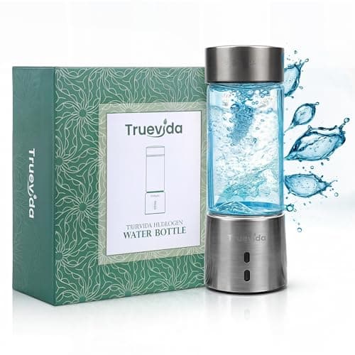 2025 Hydrogen Water Bottle Generator, Portable Hydrogen Water Generator with SPE/PEM Technology, 1500PPB Hydrogen & Oxygen Content, 420ml Hydrogen Water Ionizer Machine for Home Office & Travel