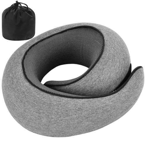 BSZXD 2024 New Memory Foam Travel Neck Pillow for Airplanes，Ultimate Comfort and Support, Ideal for Airplane and Car Travel ，Compact, Convenient, and Versatile Airplane Sleeping Pillow.