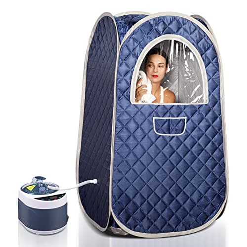 TaTalife Portable Sauna, Steam Sauna Full Body, Newly Upgraded Large Space Sauna, Quick-Folding Sauna Spa Tent, Includes 4L Steamer