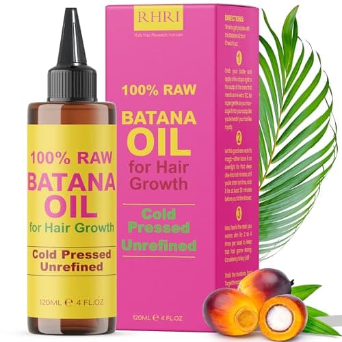 Batana Oil for Hair Growth | 100% Raw and Pure Hair Treatment | Cold Pressed & Chemical-Free for Curly Hair Growth for Men and Women | Tube Jar