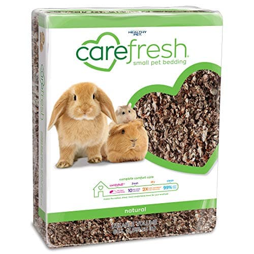 Carefresh 99% Dust-Free Natural Paper Small Pet Bedding with Superior 10 Day Odor Control & Absorption, for Guinea Pigs, Hamsters, Rabbits, & Rats, 60 L