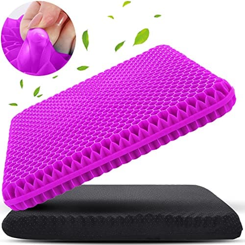 KYSMOTIC Gel Seat Cushion for Long Sitting (Super Large & Thick), Soft & Breathable, Gel Cushion for Wheelchair, Gel Chair Cushion for Hip Pain, Gel Seat Cushion for Office Chair