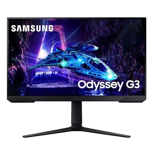 SAMSUNG 27-Inch Odyssey G3 (G30D) Series FHD Gaming Monitor, 1ms, 180Hz, AMD FreeSync, Adjustable Stand, Black Equalizer, Virtual Aim Point, Eye Saver Mode, Flicker-Free, LS27DG302ENXZA, 2024