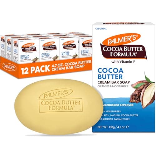 Palmer's Cocoa Butter Formula with Vitamin E Daily Skin Therapy Formula Cream Soap, 3.5 Ounces (Pack of 12)