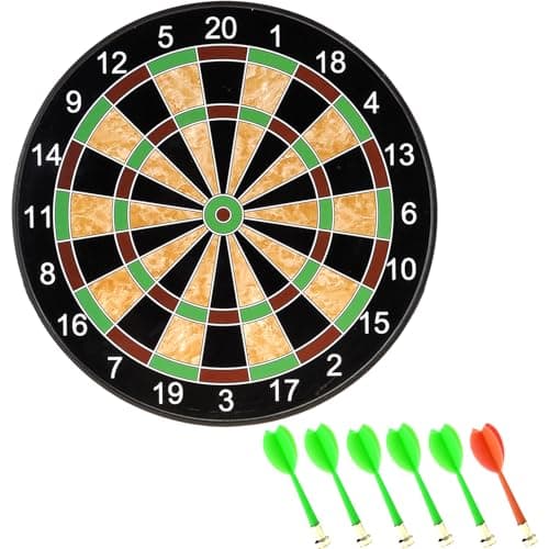 PowerTRC Magnetic Dartboard Game, Magnetic Dart Toy for Kids, Indoor - Outdoor Game Activities, Gift for Boys Girls Ages 5 6 7 8 9 10 11 12 Year Old Kids and Adults