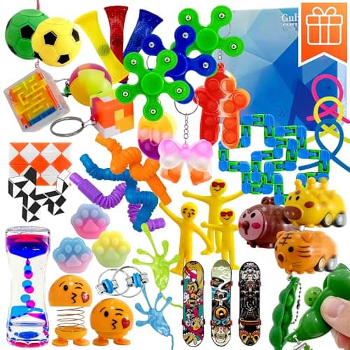 Fidget Toy Set, Sensory Toy for ADD,ADHA，OCD, Autistic，Anxiety Autism to Stress Relief，Anti Anxiety with Motion Timer, Perfect for Classroom Treasure & Reward Chest Prizes Pinata Stuffer Bulk Carnival
