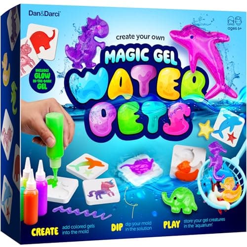 Dan&Darci Aqua Fairy Water Gel Kit for Kids - Magic Elf Toy Kits - Waters Pets - DIY Squishy Maker Set - Craft for Kids - Make Your Own Squishies Toys Crafts - Christmas Gifts for Boys & Girls