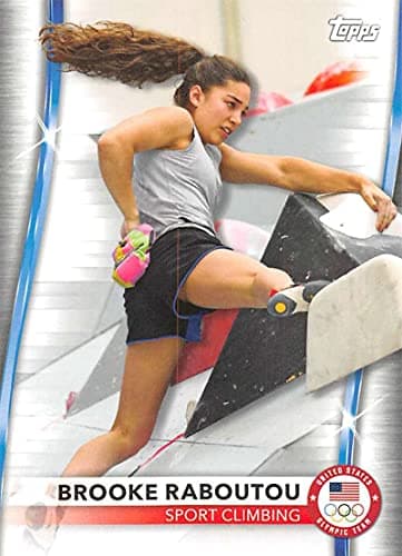 2021 Topps US Olympics and Paralympics Team Hopefuls #29 Brooke Raboutou Sport Climbing Official Sports Trading Card in Raw (NM or Better) Condition