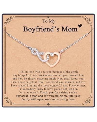 Shonyin Gifts for Boyfriens Mom Christmas Necklace for Mother's Day Stocking Stuffers for Women Adults 2025