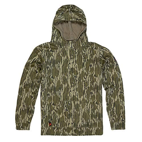 Mossy Oak Men’s Vintage Camo Hunt Hoodie, Original Bottomland, 3X-Large