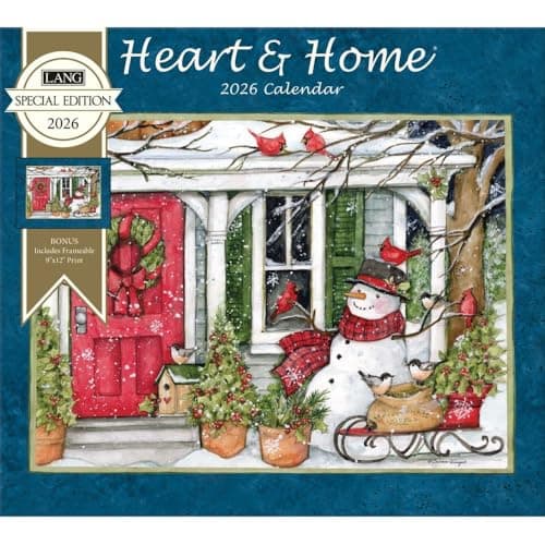 Lang, Heart and Home Special Edition 2026 Wall Calendar by Susan Winget, 12.5'' X 14'', 12-Month Calendar with Stapled Binding