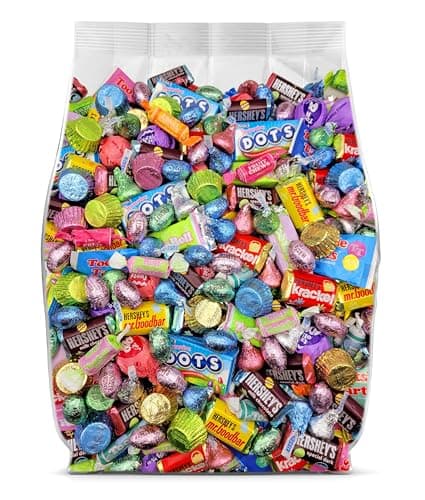 Easter Candy Variety Mix - 2lb Bulk Chocolate Candy Assortment for Egg Hunt & Basket Fillers - Individually Wrapped Chocolate - 2 Pounds