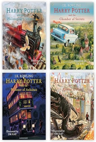 Harry Potter: The Illustrated collection 1-4 Books Set