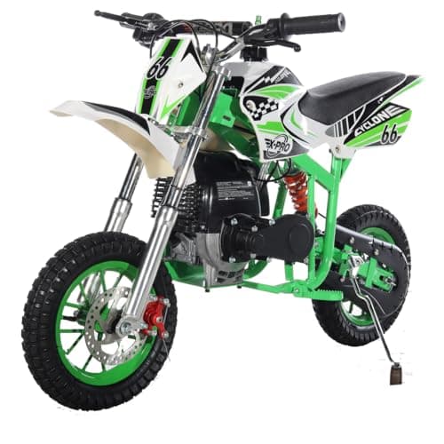 X-PRO Cyclone 40cc Kids Dirt Bike Mini Pit Bike Dirt Bikes Motorcycle Gas Power Bike Off Road (Green)