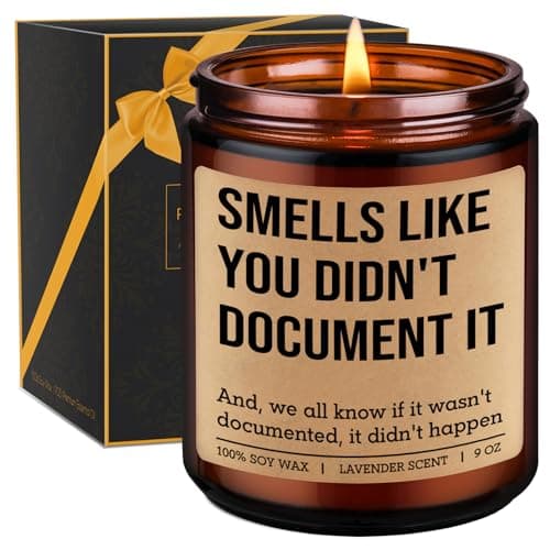 GSPY Candles - HR Human Resources, Funny Office Gifts for Coworkers, Boss Gifts for Women, Men - Christmas, Birthday, Work Present for Coworker, Boss Lady, Employee, Manager, Social Worker, Nurse