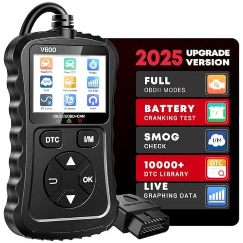 XIAUODO OBD2 Scanner Car Code Reader Support Voltage Test Plug and Play Fixd Car CAN Diagnostic Scan Tool Read and Clear Engine Error Codes for All OBDII Protocol Vehicles Since 1996（Black）