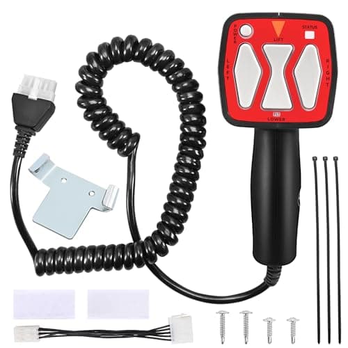 TOVEN-RV Snowplow Handheld Controller Replacement for Western 56462, SAM 1306902, Fisher 9400 Straight Blade Plows 6 Pin Plug Hand Held Controller