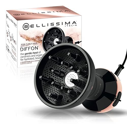 Bellissima Italia Hair Diffuser Diffon Ceramic - Lightweight Curly Hair Dryer with Argan Oil - DF1 5000