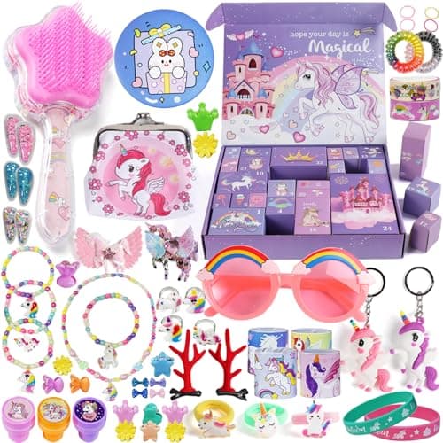 Advent Calendar 2025 for Girls, 24 Days Christmas Countdown Calendar, Christmas Advent Calendars for Kids, 24 Days Xmas Surprise Gift Box