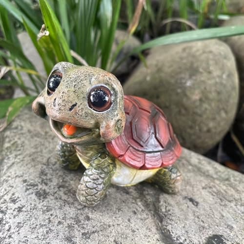 Kudriod Turtle Outdoor Garden Decor – Outside Garden Statues for Home, Yard, Patio, Backyard, Balcony for Mother’s Day, Birthday for Women, Mom Gifts