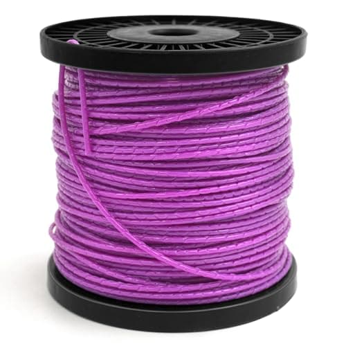 Zeqeey Heavy Duty Strimmer Cord 2.4mm 0.095" x 86m 282ft Nylon Grass Trimmer Line with Indentation Embossed Weed Trimming String Wire