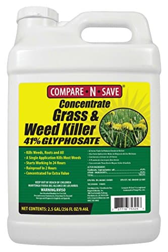 Compare-N-Save Glyphosate Concentrate Grass & Weed Killer Herbicide, 2.5-Gallon