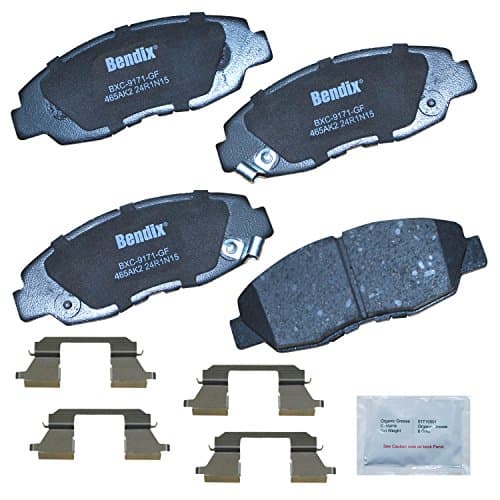 Bendix Priority1 CFC465AK2 Ceramic Front Brake Pads for Acura EL 2005-1997, Honda Civic 2011-1996, Insight 2014-2010