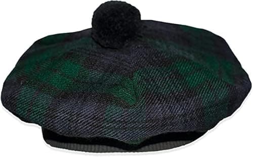 EPIGEAN Scottish hat Scottish Traditional Tam o' Shatner Tammy Hat Made up of Tartan Acrylic Wool (Black Watch)