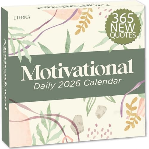 2026 Motivational Calendar | Includes 365 Positive Quotes and Affirmations, Enjoy a Whole Year of Inspirational Quotes, Phrases & Affirmations for Success, Happiness & Personal Growth
