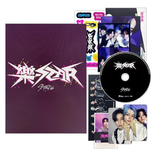 Stray Kids - -Rock-STAR (LIMITED STAR Ver.) Photobook + CD-R + Photocard + Panorama Mini Poster + Unit Photocard + Sticker + Mini Poster + 4-Cut Photo Film + Folded Poster + Film Photocards + PVC Card