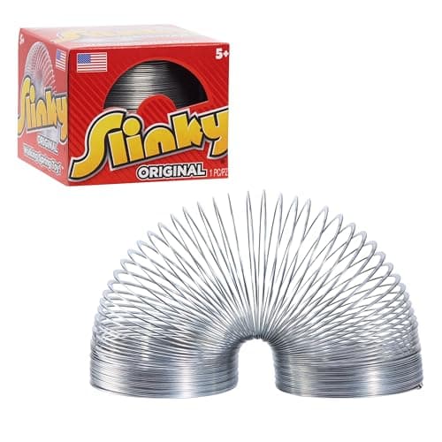 The Original Slinky Walking Spring Toy, 2.75-inch Diameter Metal Slinky, Fidget Toys