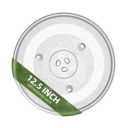 Gemroom 12.5" Microwave Turntable Compatible with Panasonic 12570000008334, 12 1/2 inch Replacement Microwave Glass Plate for Frigidaire 5304509437