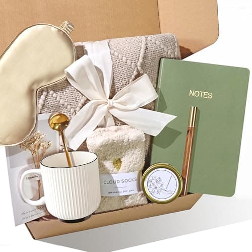Get Well Soon Gifts Baskets for Women Self Care Gifts, Birthday Gift for Women Friendship, Gifts for Women&men Birthday Unique Self Care, Gifts Basket for Sister, Mom, Wife, Girlfriend, Dad