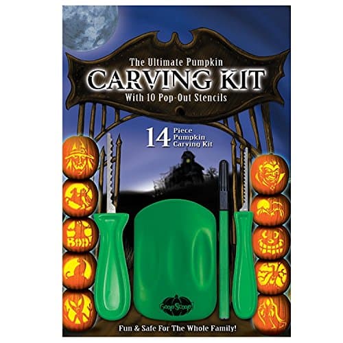 The Ultimate Pumpkin Carving Kit with 10 Pop-Out Stencils