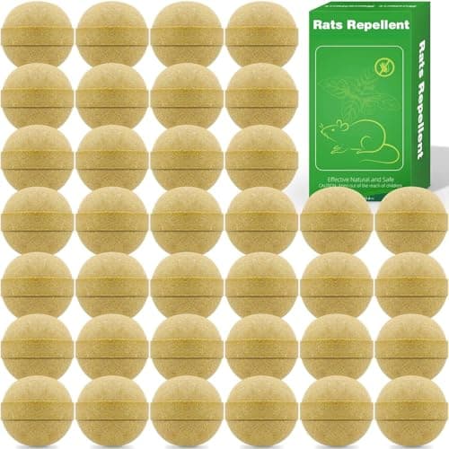 36 Pack Mouse Yellow Repellent Indoor & Outdoor, Repellent Peppermint Oil to Repel Mice and Rats - Mice Rat Yellow Repellent for Engines Home Indoor & Outdoor - Squirrel Deterrent Pet & Humans Safe